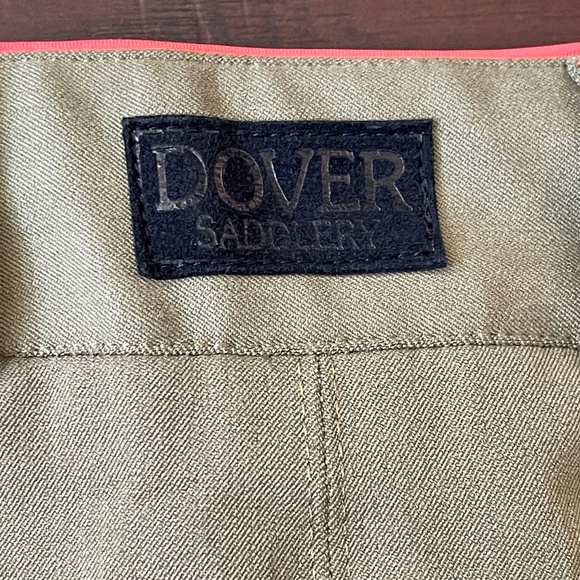 Dover Saddlery Women's Wellesley Breech Olive Coral Riding Pants Sz 36 NWOT - Picture 12 of 13